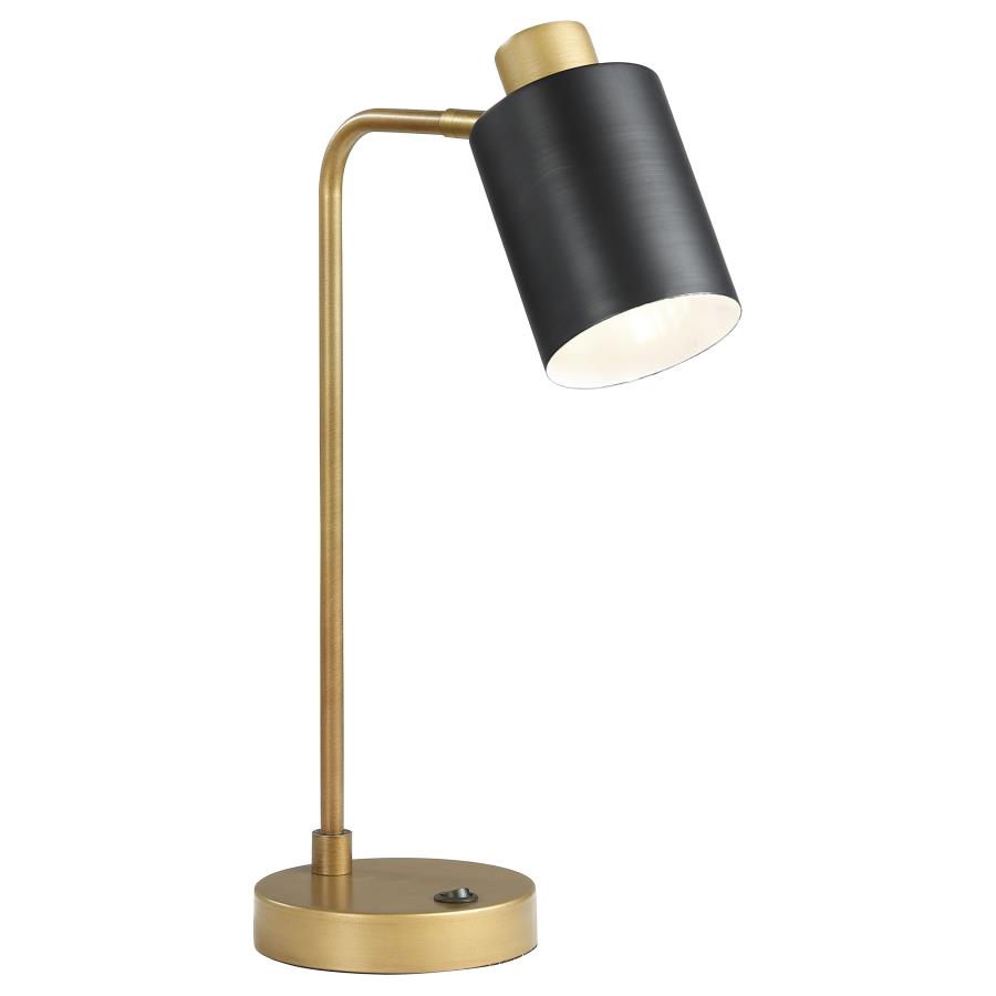 (image for) Cherise 18-inch Adjustable Angle Table Lamp Antique Brass