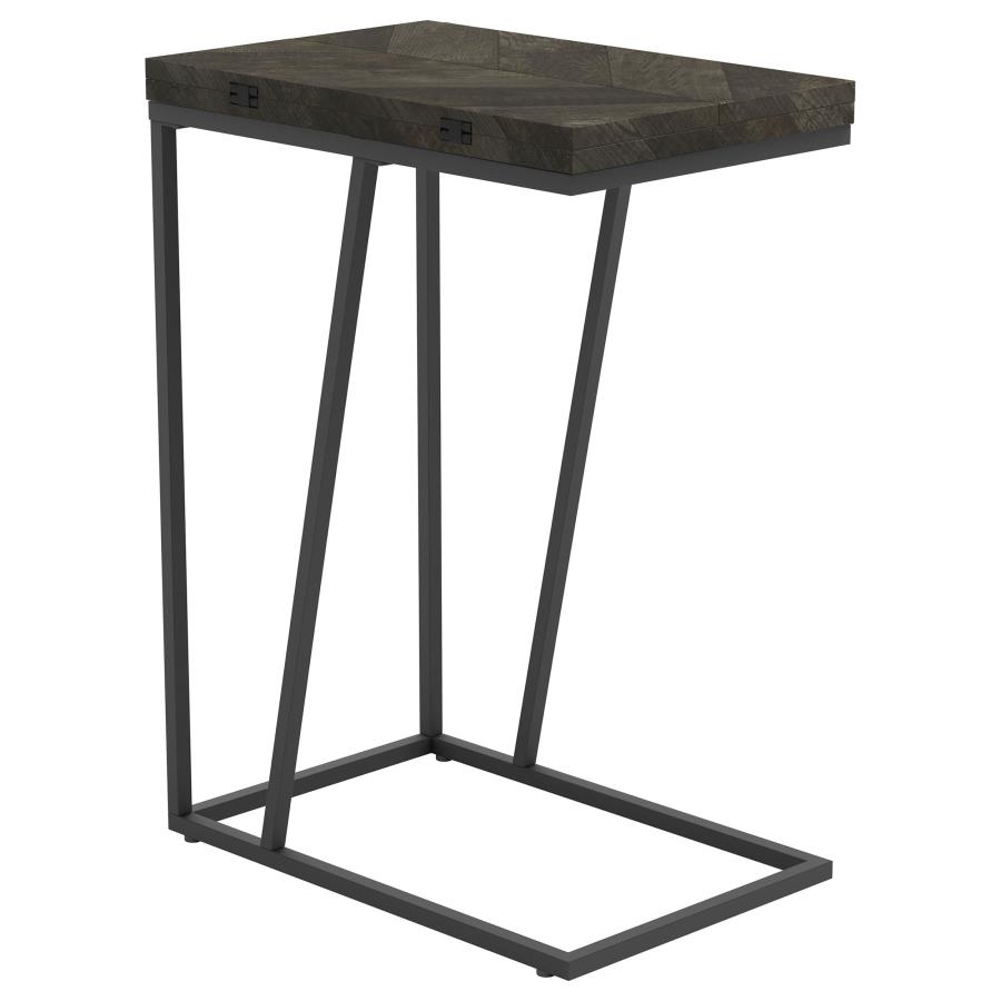 (image for) Carly Expandable Engineered Wood C-Shaped Side Table Grey