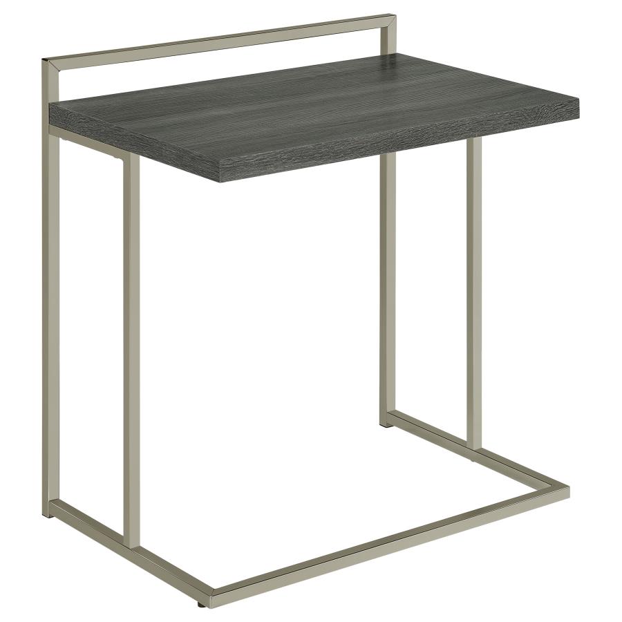 (image for) Dani Rectangular C-Shaped Sofa Side Table Weathered Grey