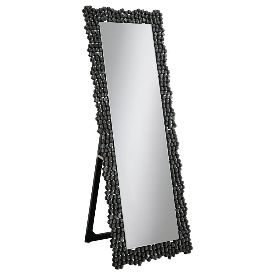 (image for) Mckay 24 x 63 Inch Acrylic Frame Standing Mirror Smokey Grey