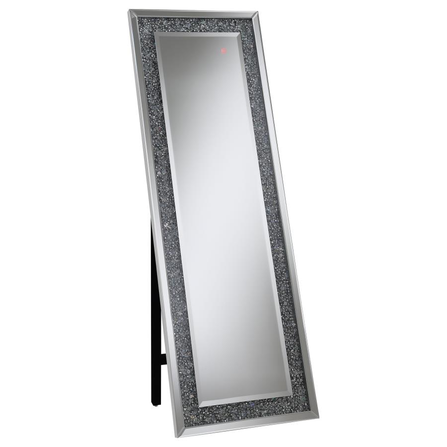 (image for) Carisi 22 x 61 Inch Crystal Acrylic Standing Mirror Silver