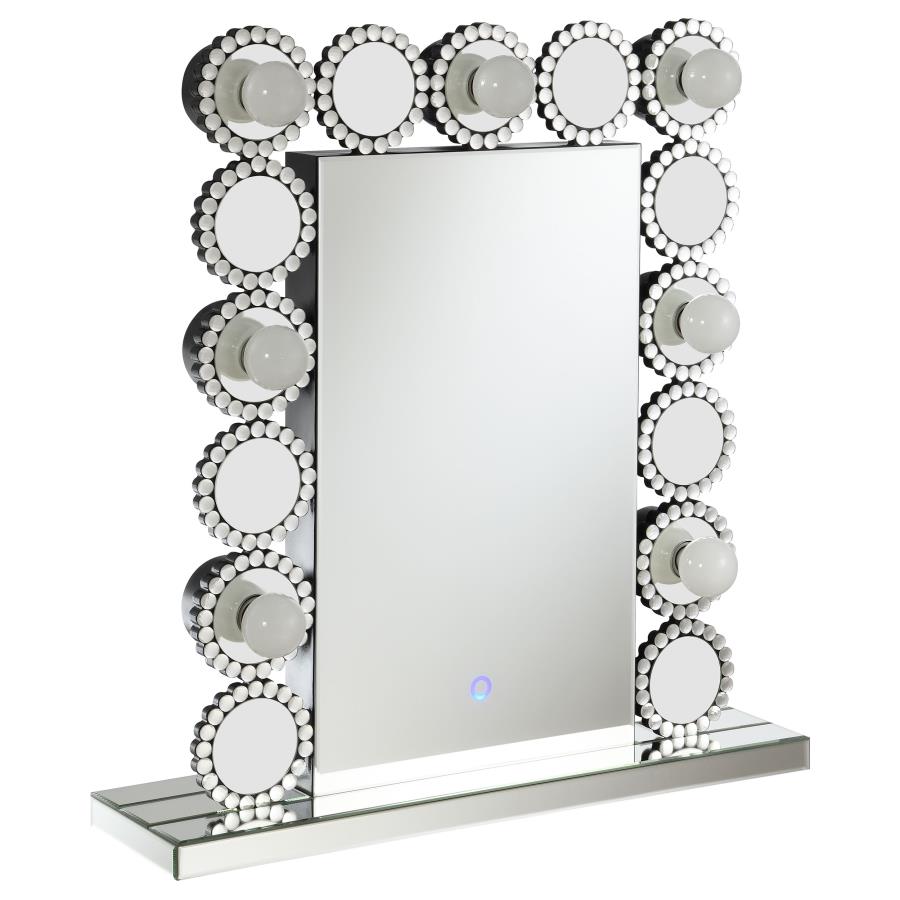 (image for) Aghes Vanity Mirror with Lighting Silver