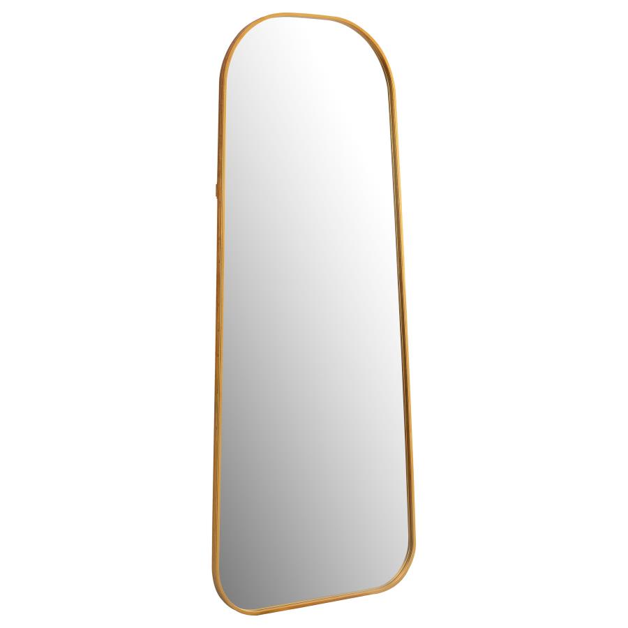 (image for) Simeon 20 x 52 Inch Full Length Floor Mirror Antique Gold