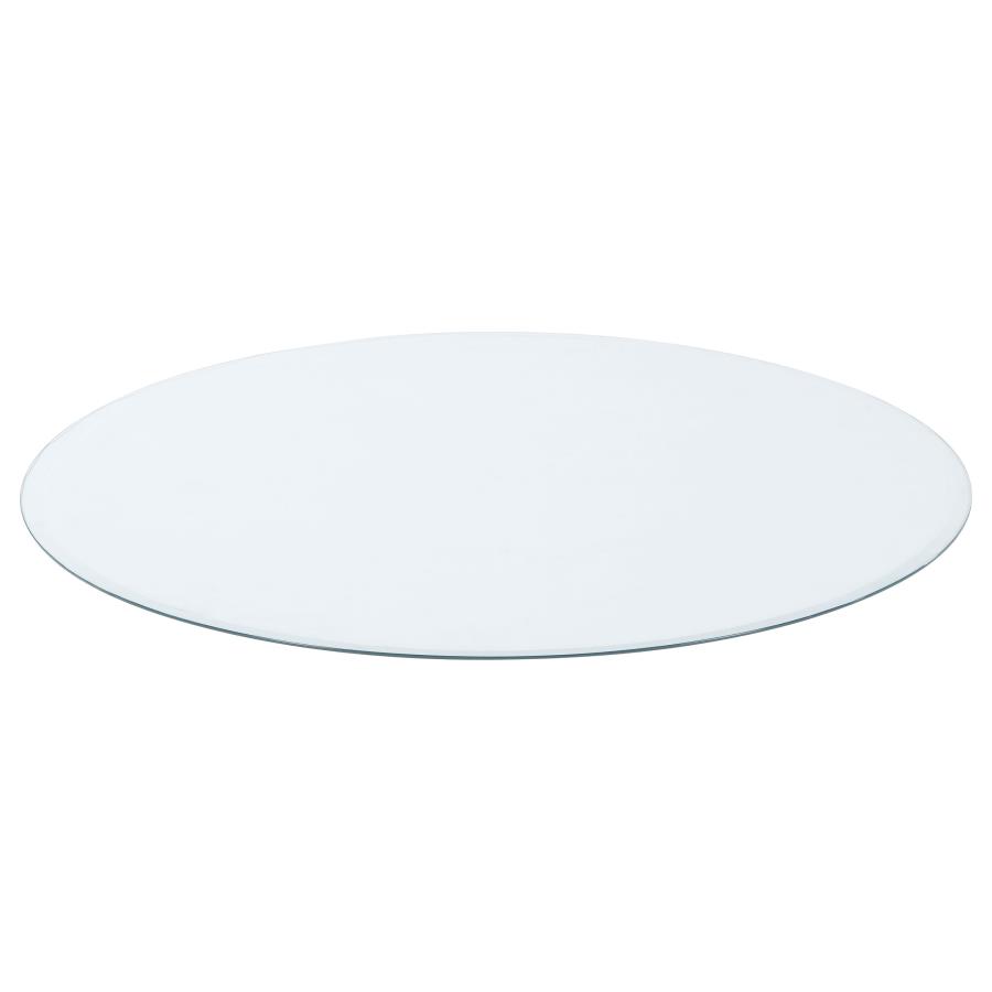 (image for) 42-inch 6mm Round Clear Tempered Glass Top