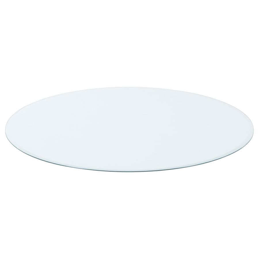 (image for) 45-inch 6mm Round Clear Tempered Glass Top