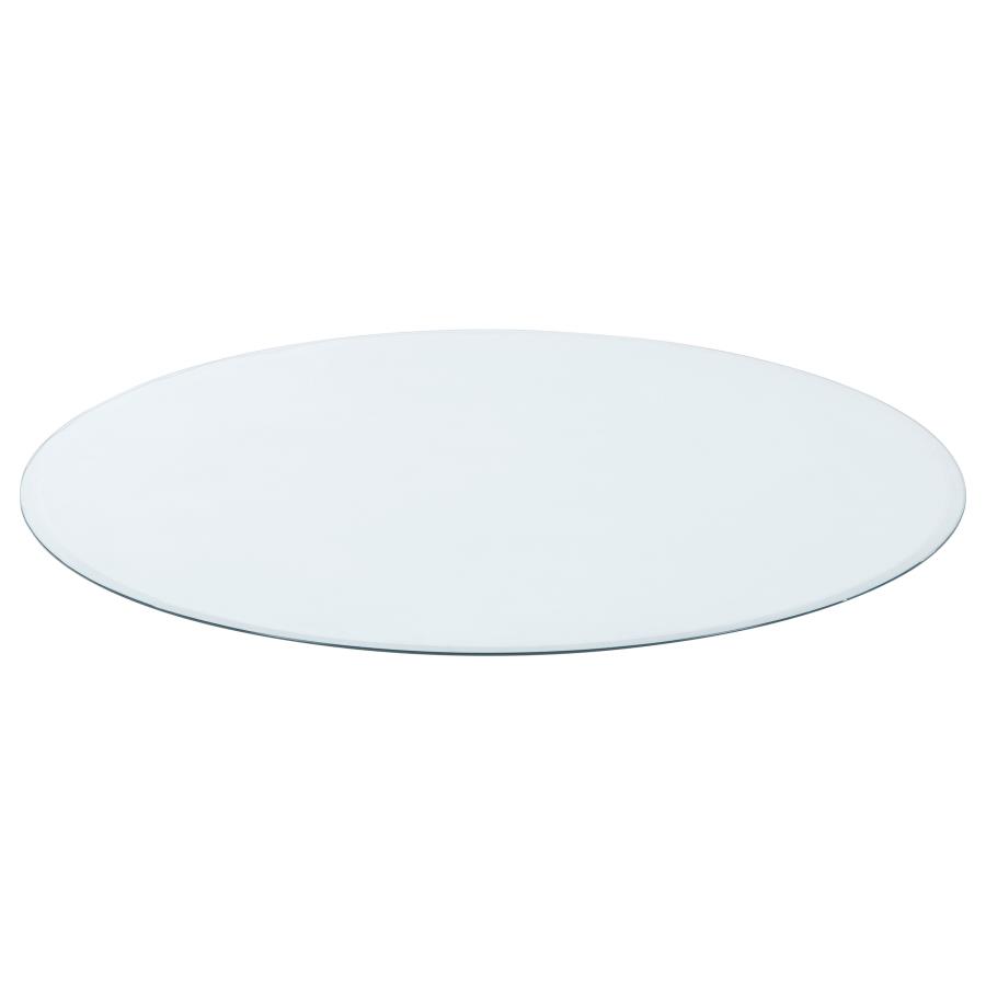 (image for) 48-inch 6mm Round Clear Tempered Glass Top