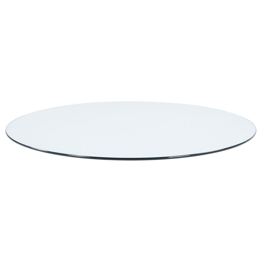 (image for) 48-inch 10mm Round Clear Tempered Glass Top