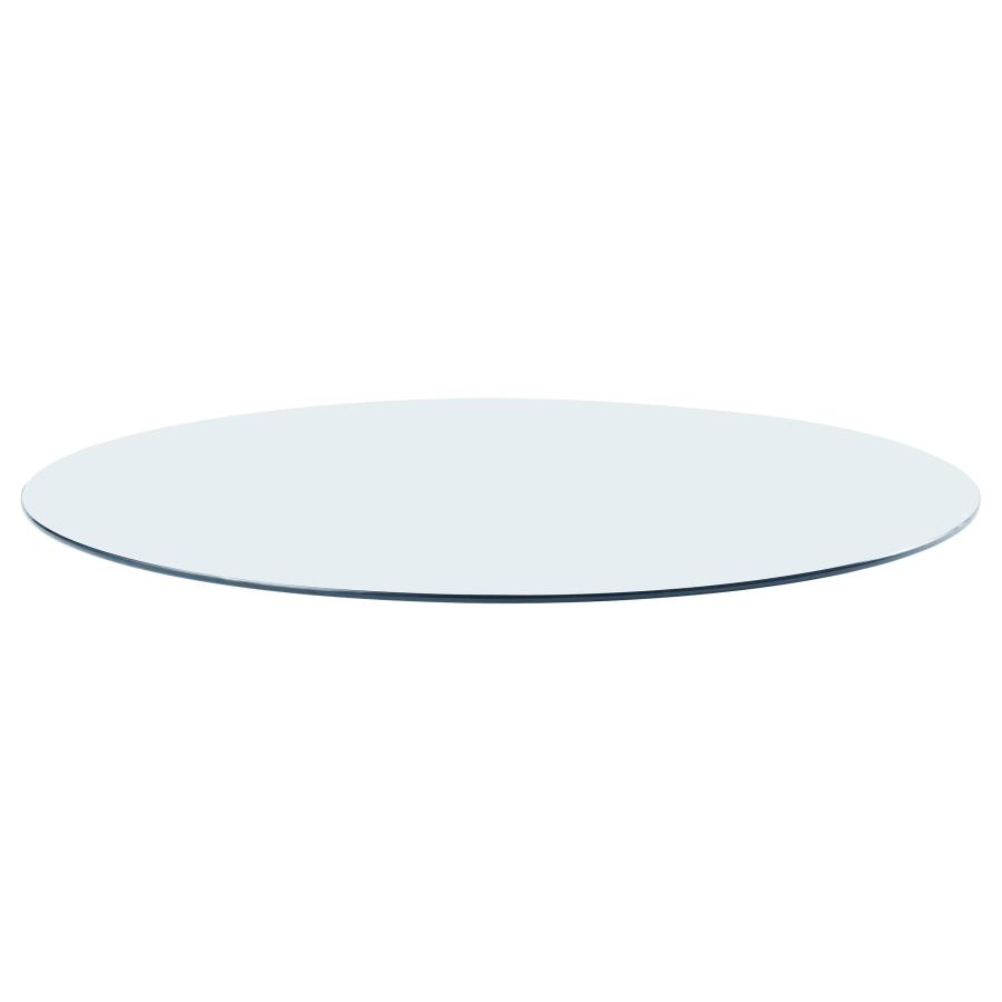 (image for) 60-inch 12mm Round Clear Tempered Glass Top